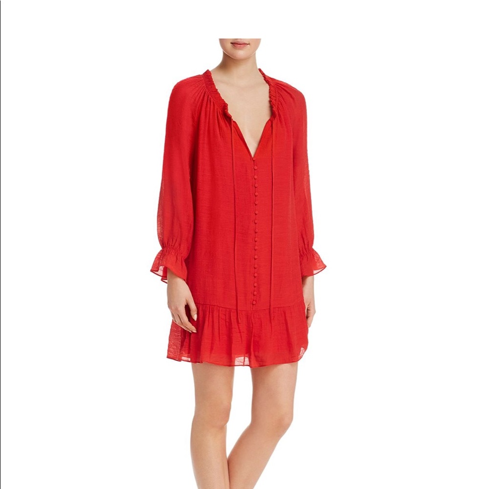 🆕 ❗️Aqua Red button dress- size medium